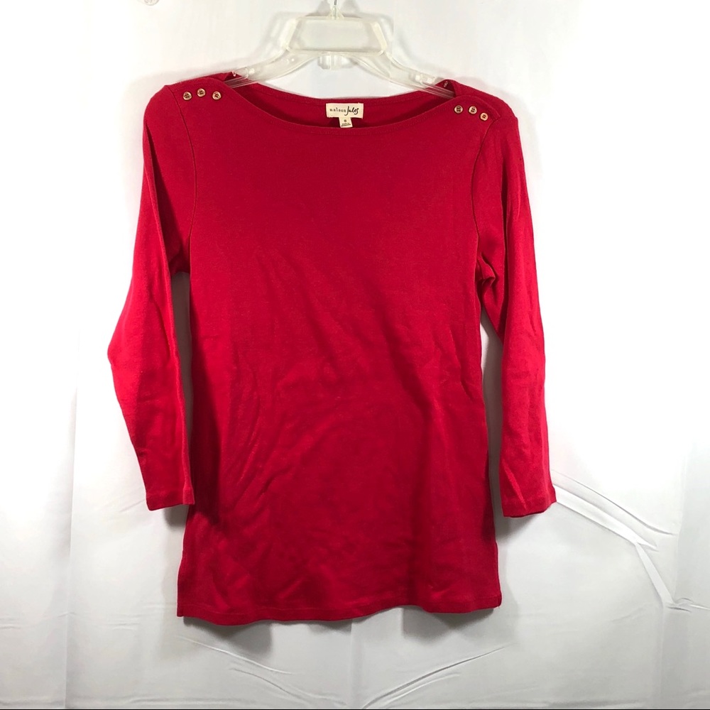 Maison Jules Button Shoulder Top Size S K05